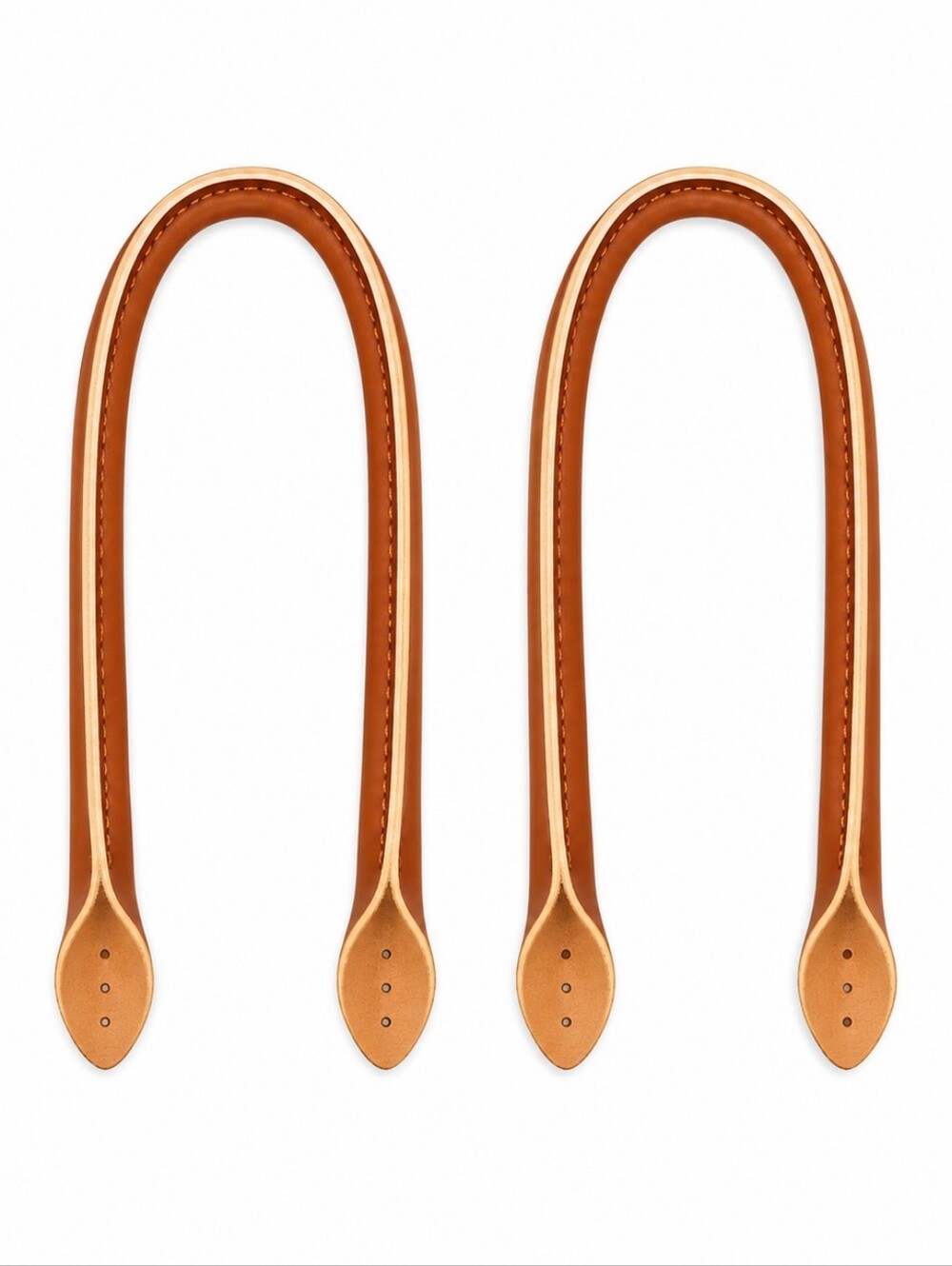 Leather Tote Bag Handles - Chestnut Brown Replacement Straps